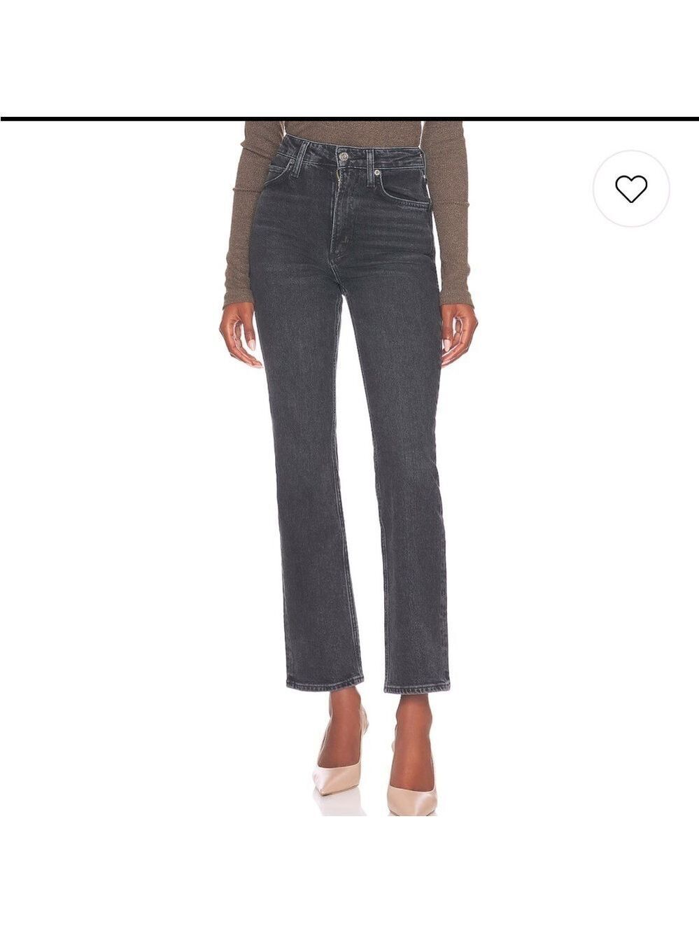 AGOLDE Vintage Boot Cut High Rise Jeans Black Vintage Wash Size 25